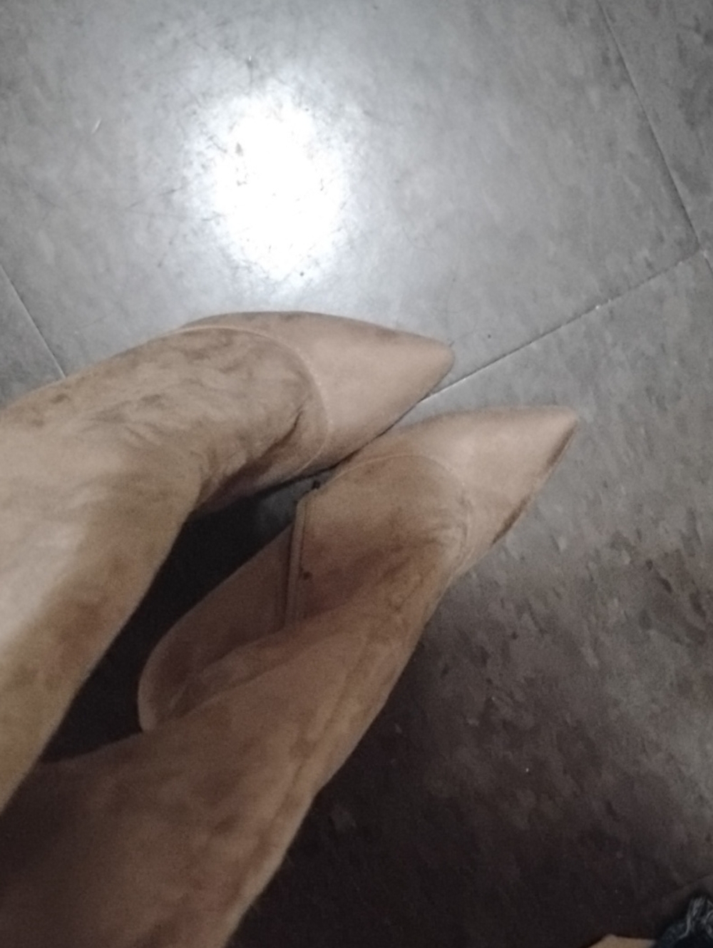 Over-the-Knee Stiletto Boots in Taupe - Picture 8 of 8